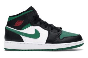Jordan1 Mid Green Toe