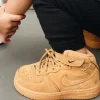 ⁦Air Force Kids 1 high Brown⁩ – תמונה ⁦2⁩